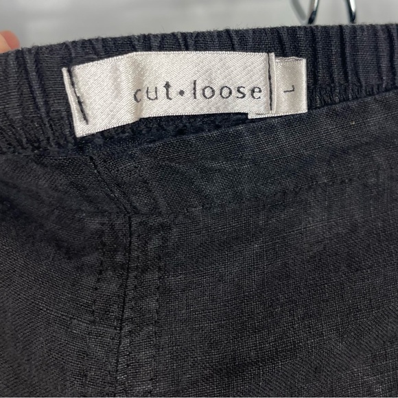 cut loose Skirts Cut Loose 0 Linen Black A Line Flare Midi Skirt